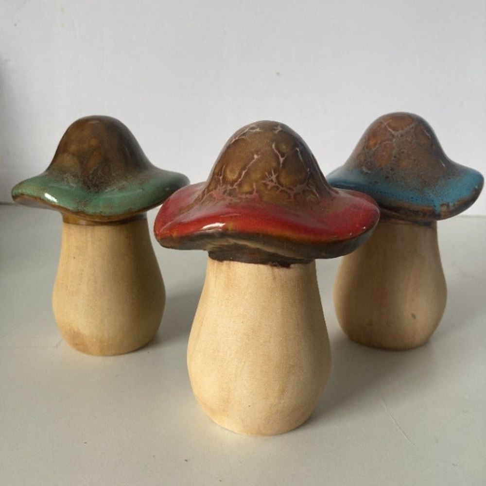 Cute Ceramic Mushroom Decor